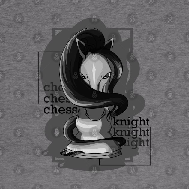 Chess knight as Chess piece by Markus Schnabel